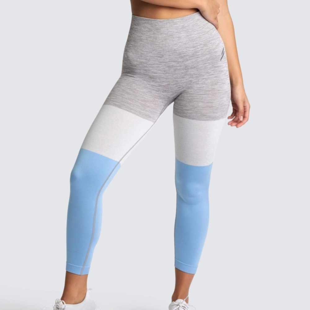 DoYouEven Trinity Seamless Leggings-Sky Blue-L